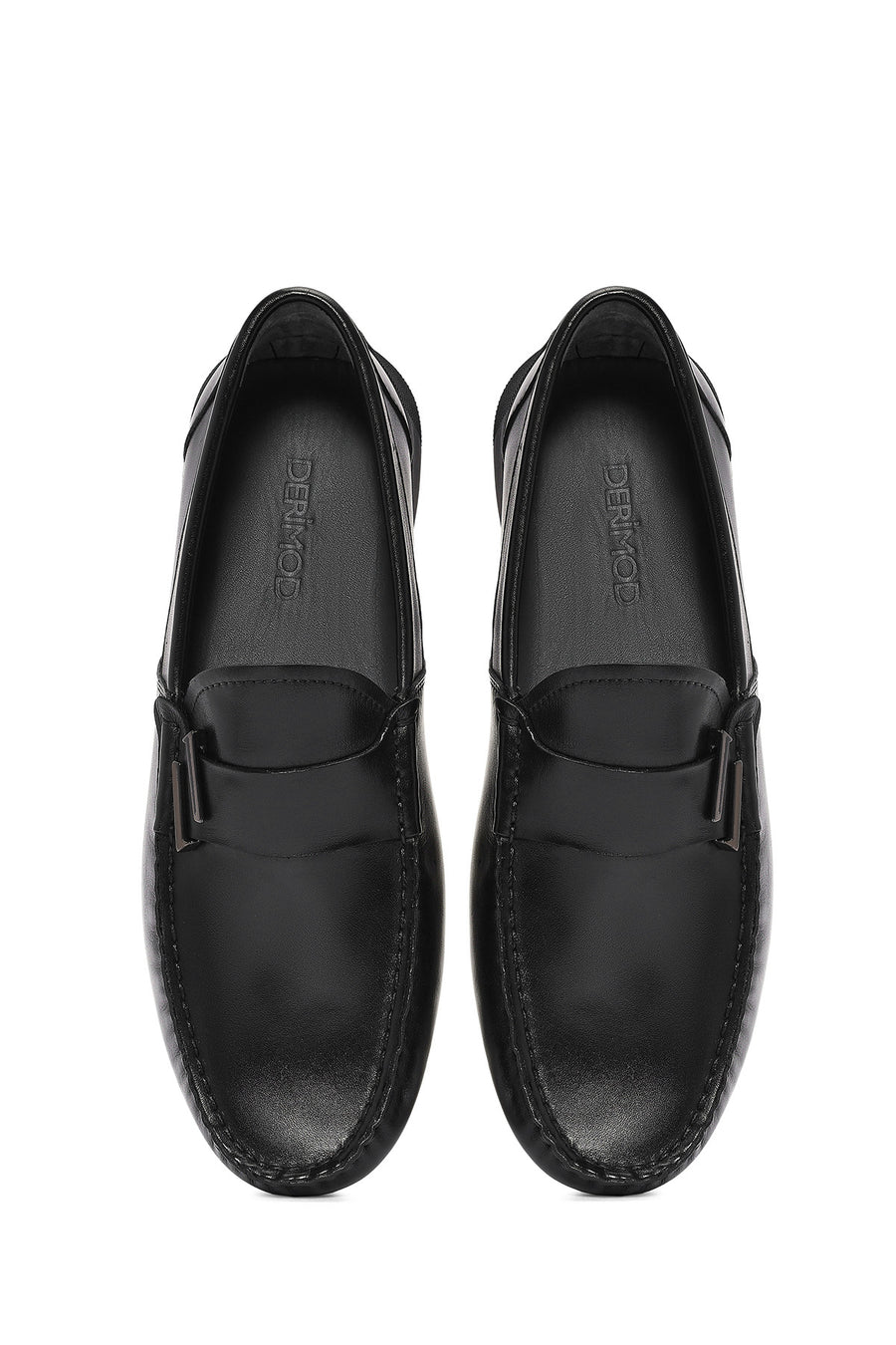 Erkek Siyah Deri Casual Loafer