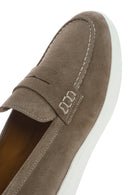 Erkek Vizon Kalın Tabanlı Süet Deri Casual Loafer | Derimod