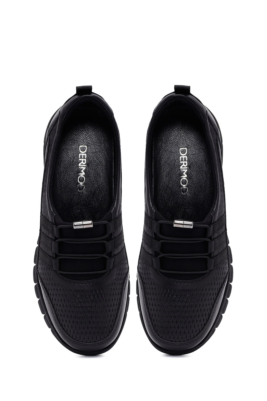 Woman Black Leather Comfort Loafer