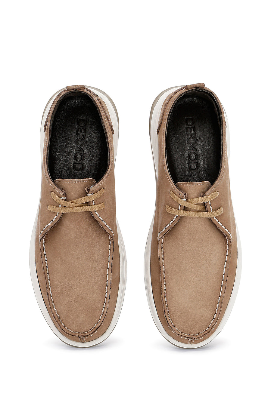 Men's Mink Lace-Up Nubuck Leather Comfort Shoes