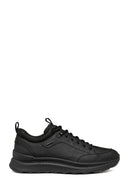 Geox Men's Black Spherica Active X2 Abx Laced Waterproof Leather Sneaker | Derimod