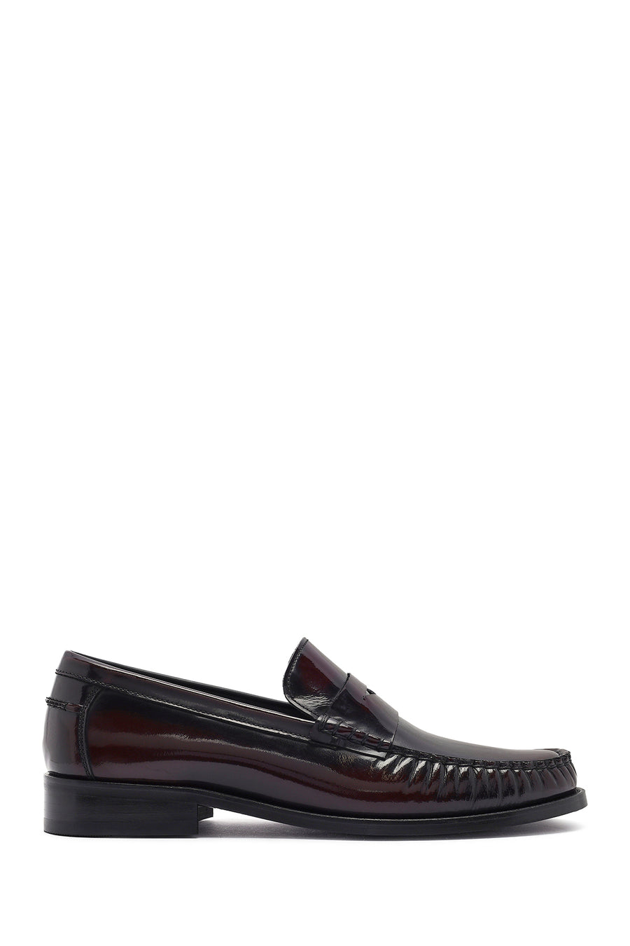 Erkek Bordo Deri Klasik Loafer 25SFD621122 | Derimod