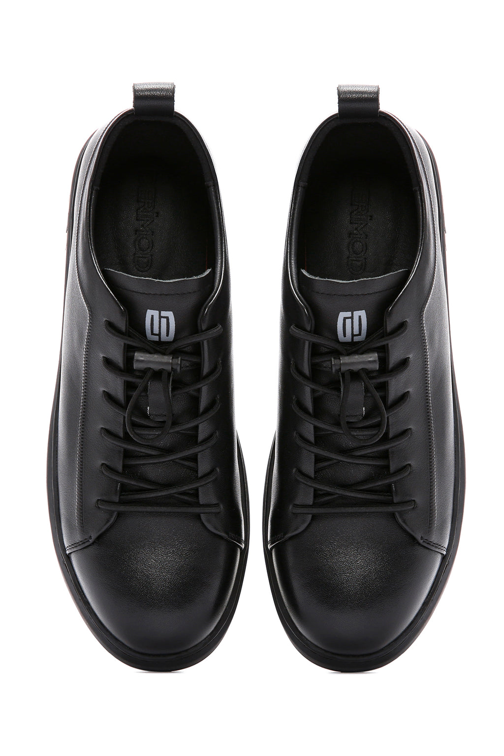 Erkek Siyah Deri Sneaker