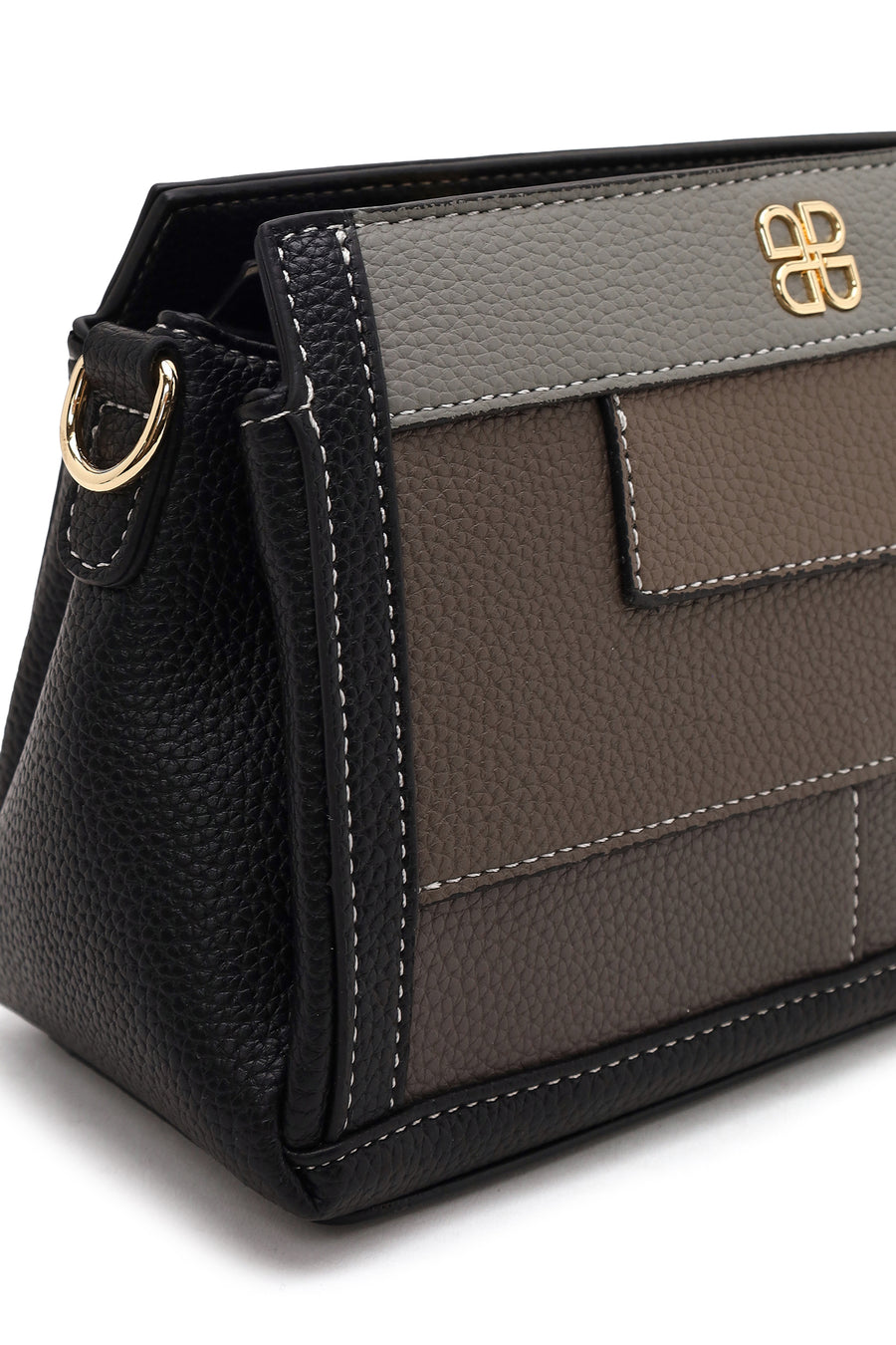 Woman Black Long-Strap Crossbody Bag