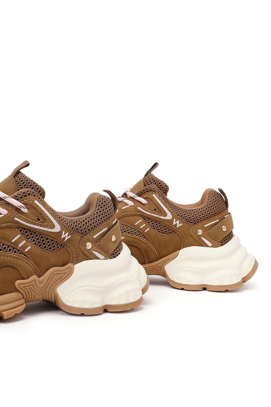 Kadın Camel Bağcıklı Kalın Tabanlı Sneaker