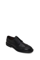 Male Black Lace-up Leather Casual Shoes | Derimod