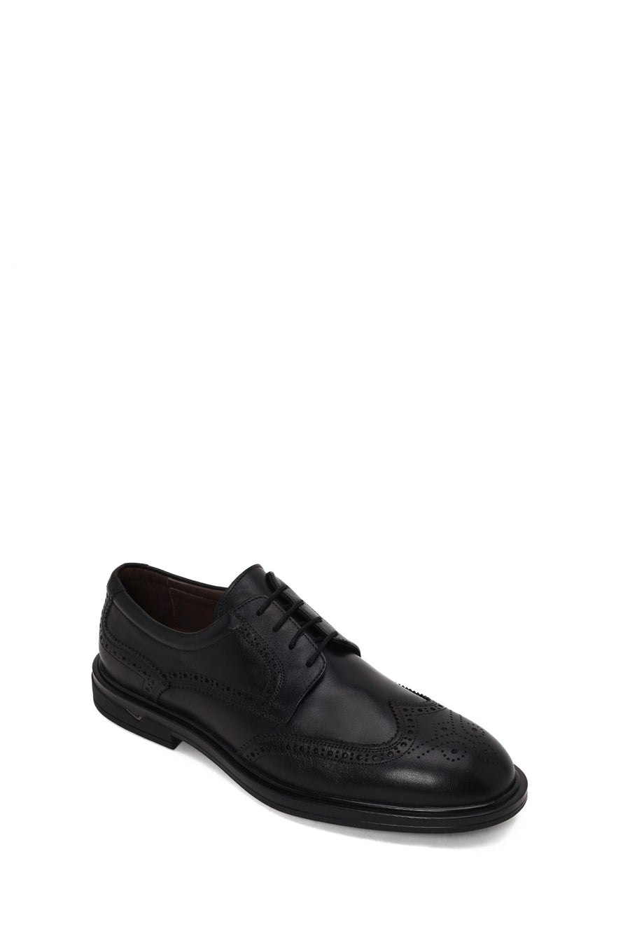 Male Black Lace-up Leather Casual Shoes