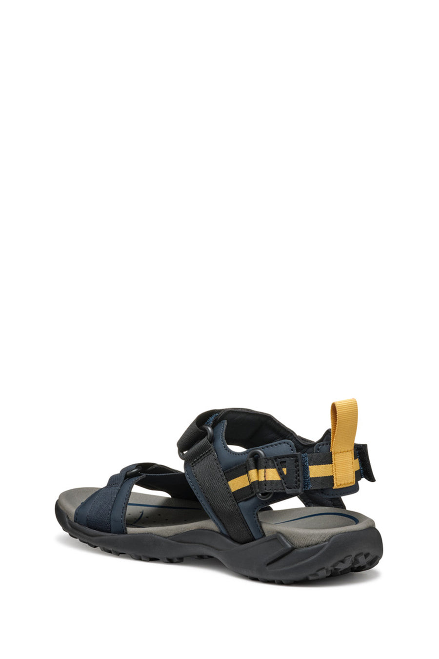 Geox Men's Navy Blue U Terreno + Grip B Te + Nbk Sy Double Strap Fabric Sandals