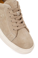 Erkek Bej Bağcıklı Süet Deri Sneaker | Derimod