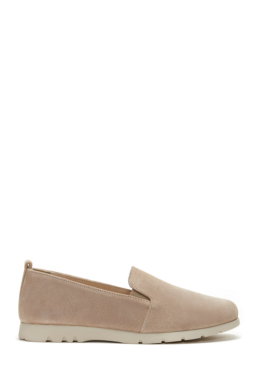 Kadın Gri Süet Deri Comfort Loafer 22SFD150510 | Derimod