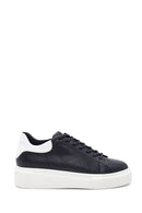 Women's Black Thick Soled Sneaker | Derimod
