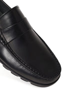 Erkek Siyah Deri Casual Loafer | Derimod