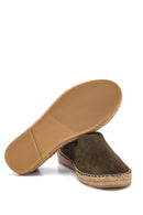 Men's Leather Suede Espadrilles | Derimod