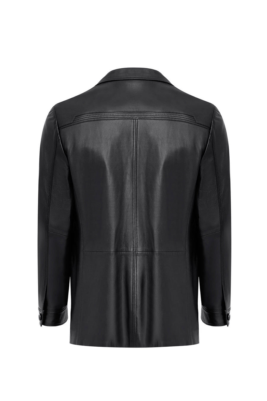Kevin Erkek Siyah Blazer Deri Ceket