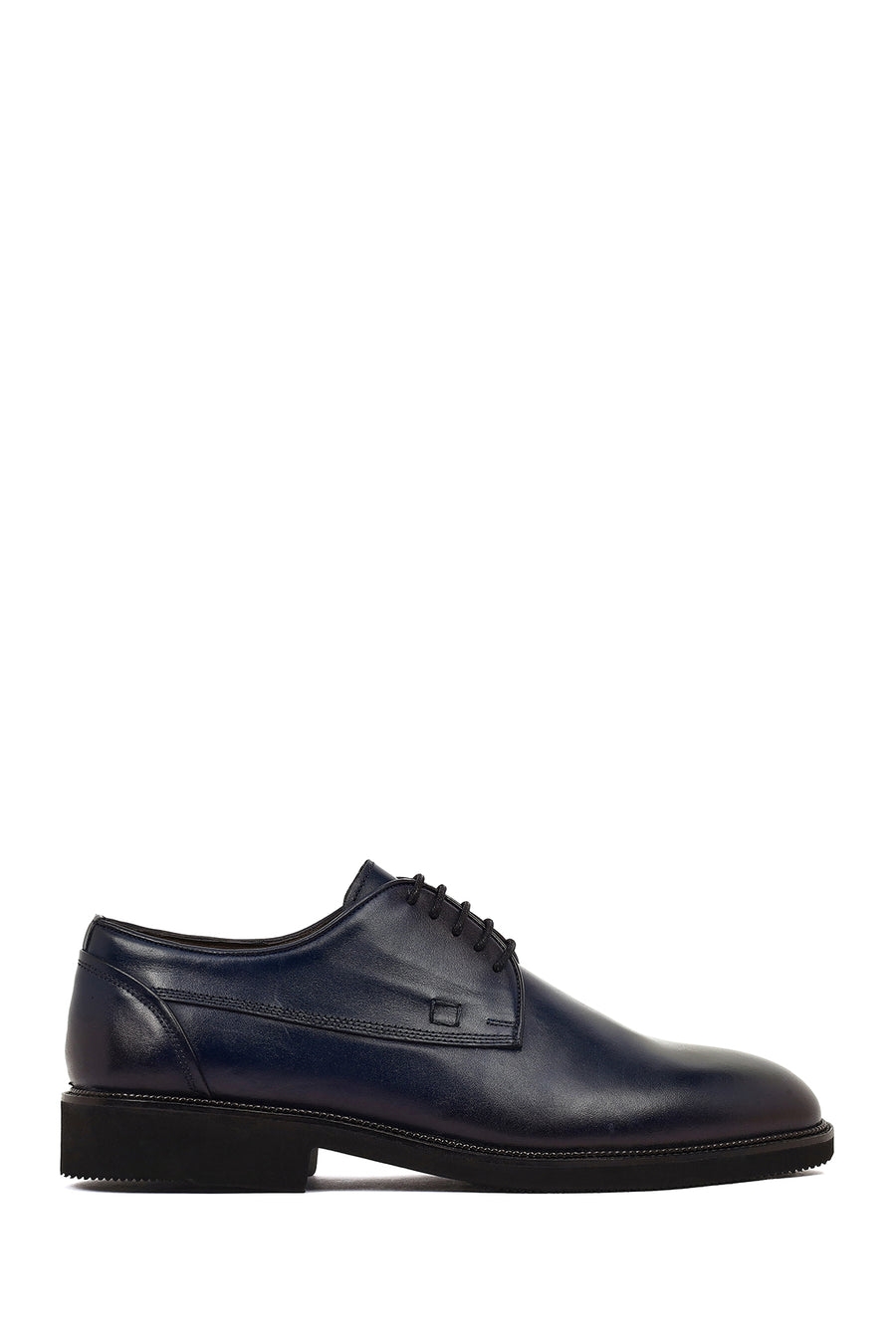 Men's Navy Blue Lace-up Leather Casual Shoes 26SFD603118 | Derimod
