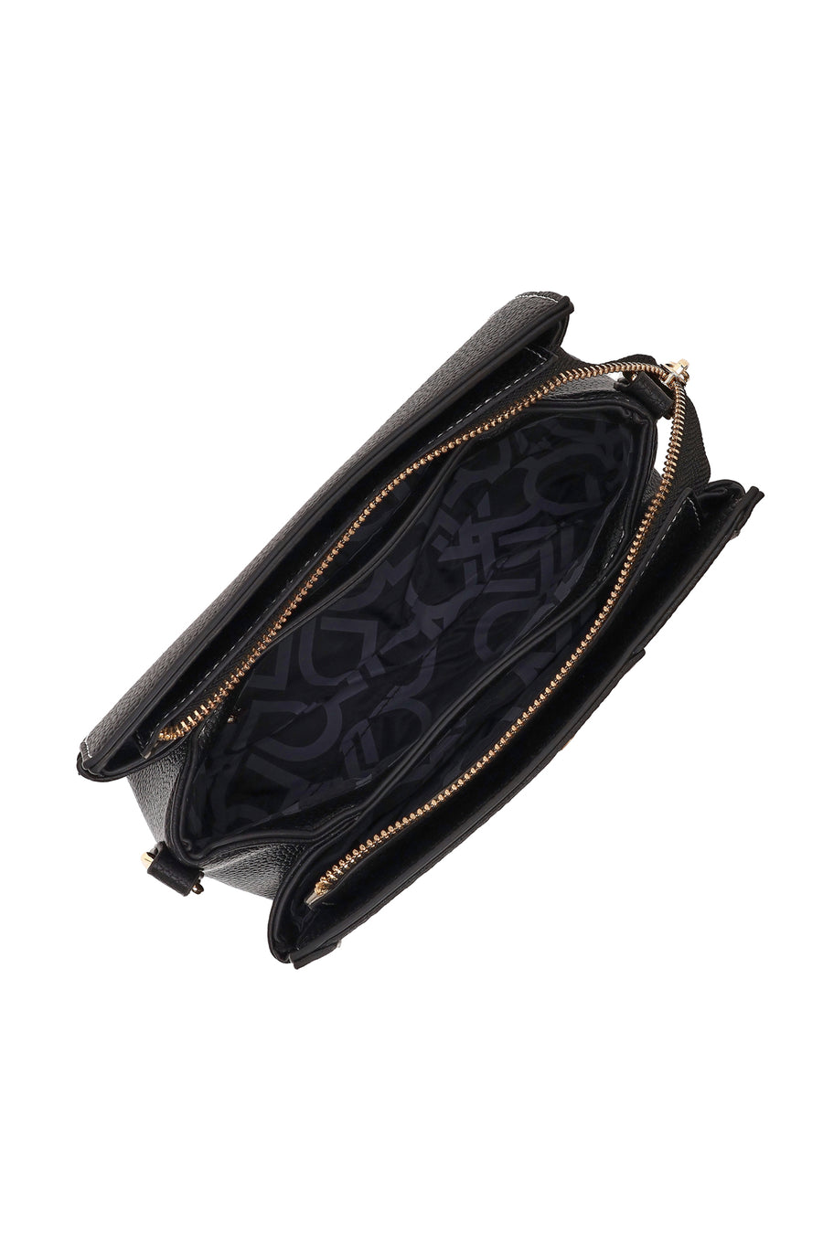 Woman Black Long-Strap Crossbody Bag