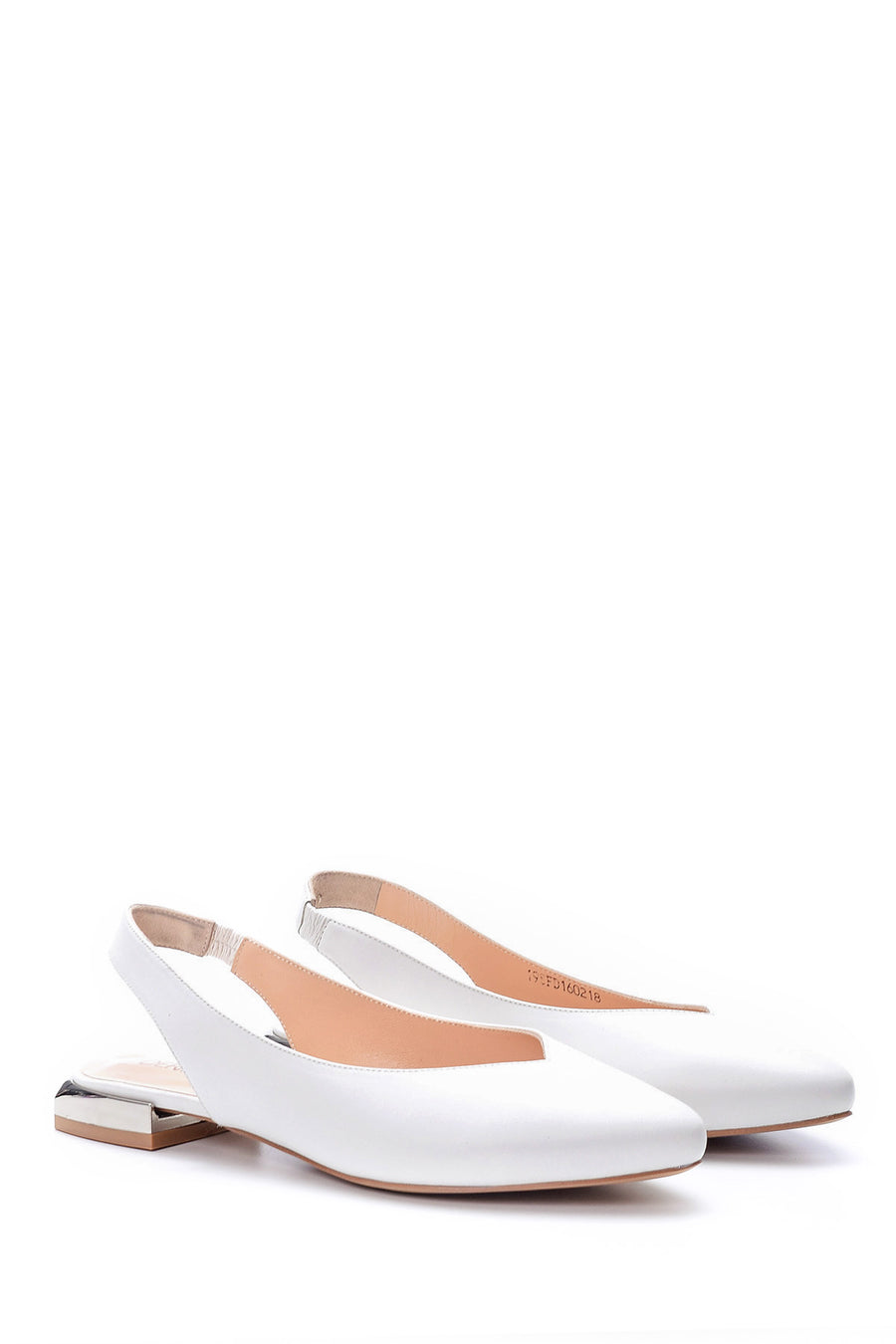 Women's Metal Heel Detailed Ballerinas