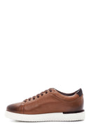 Men's Tan Leather Sneaker | Derimod