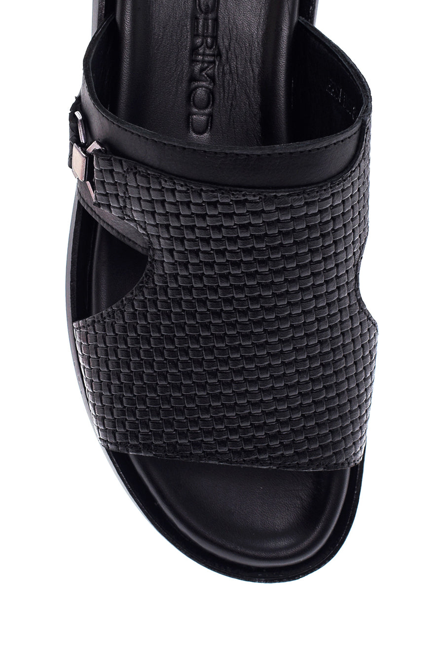 Men's Leather Printed Slippers