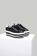 Yüksek Tabanlı Kadın Deri Sneaker | Derimod
