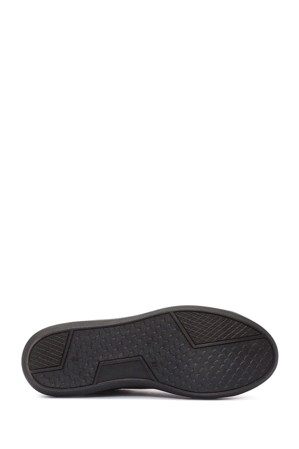 Kadın Siyah Bağcıklı Deri Sneaker
