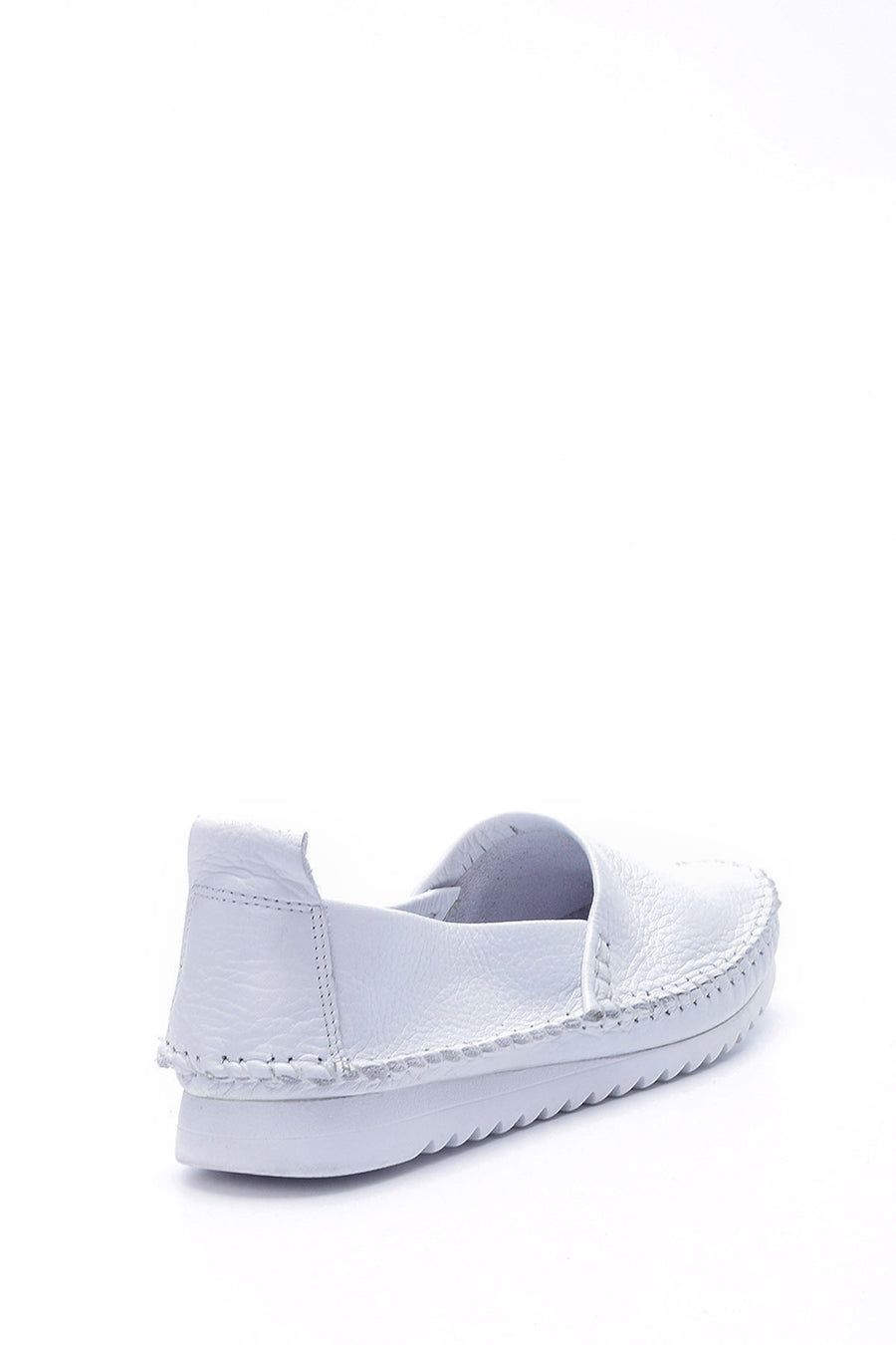 Women's Leather Loafer with Stitching Detail