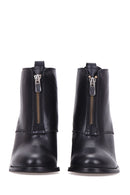 Women's Zipper Detailed Heeled Boots | Derimod