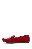 Kadın Kırmızı Toka Detaylı Loafer | Derimod