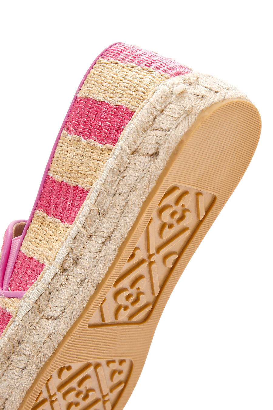 Kadın Pembe Hasır Espadril