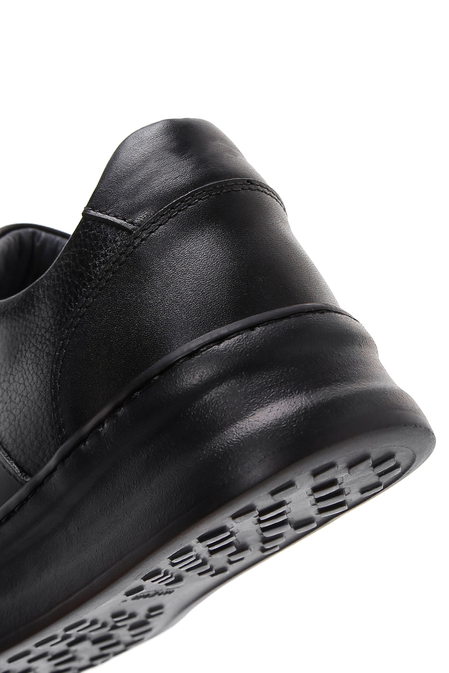 Men's Black Leather Sneaker