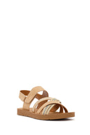 Women's Tan Strappy Sandals | Derimod