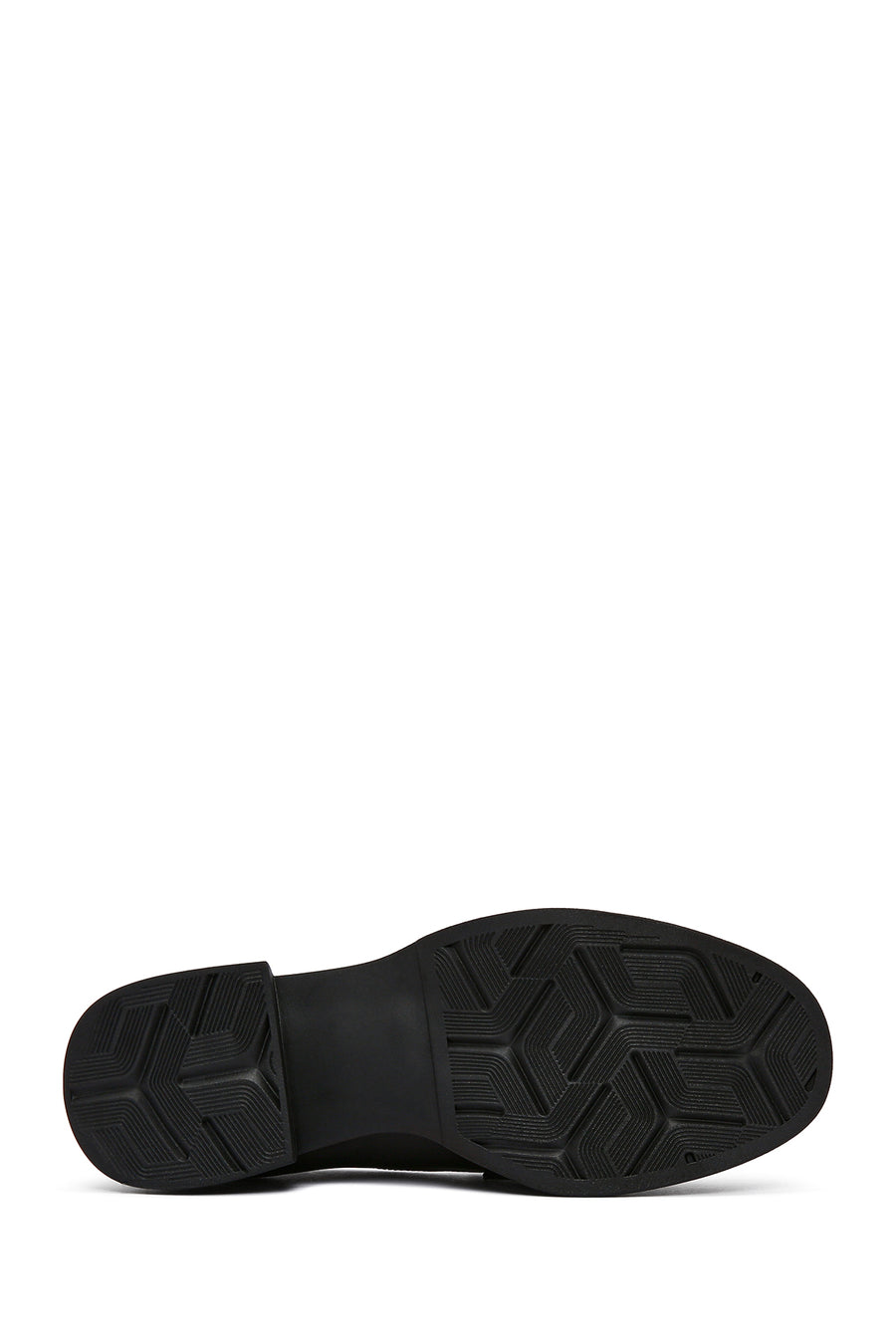 Kadın Siyah Deri Maskülen Loafer