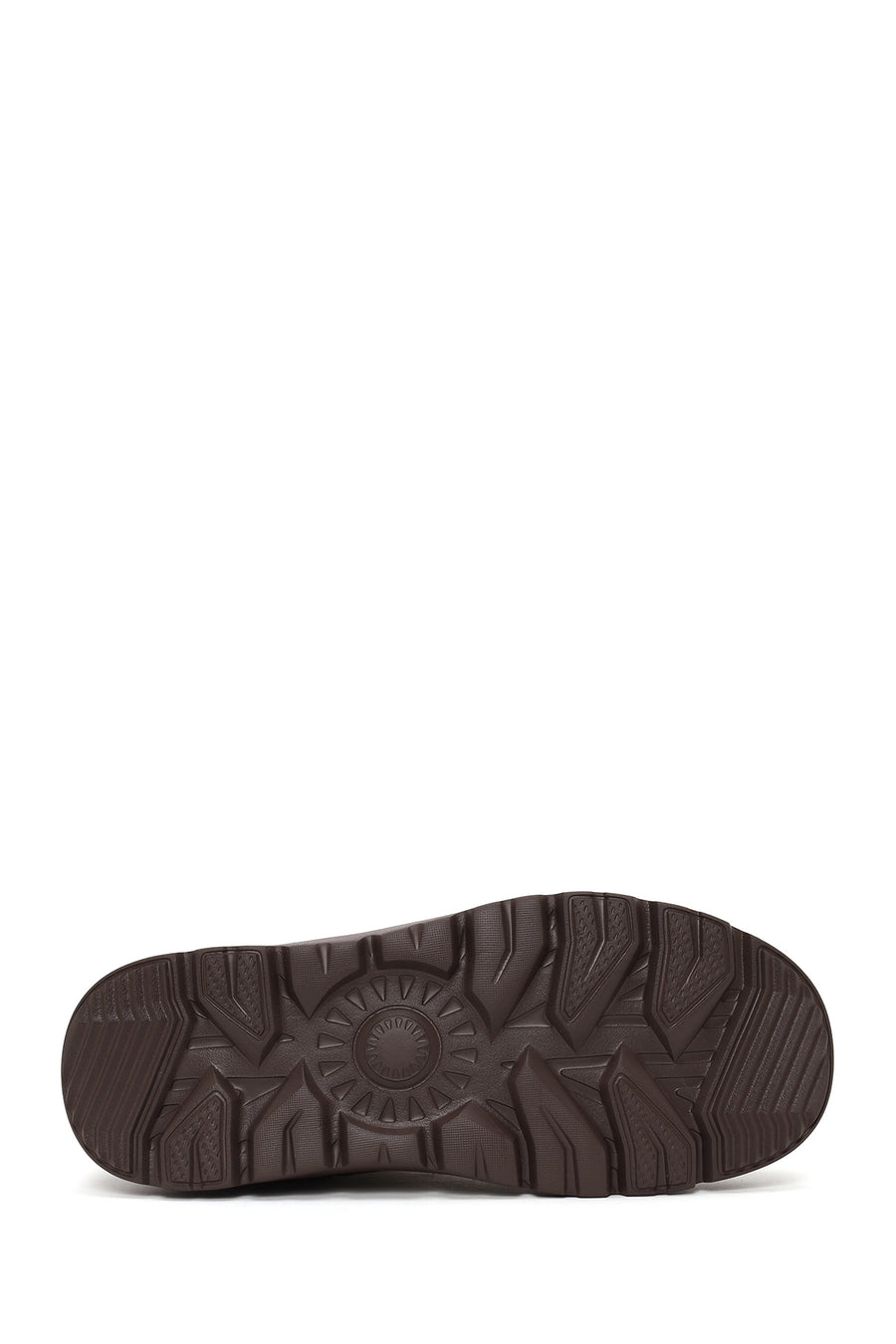 Erkek Kahverengi Kalın Tabanlı Süet Deri Chelsea Bot