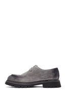Men's Gray Lace-up Suede Leather Casual Shoes | Derimod