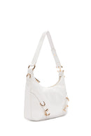 Women's White Long Strap Patent Leather Shoulder Bag | Derimod