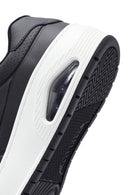 Skechers Men's Black Uno Court Lace-Up Chunky Sole Sneakers | Derimod