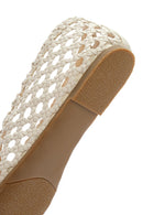 Women's Cream Knitted Ballerina | Derimod