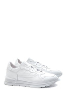 Men's White Leather Sneaker | Derimod