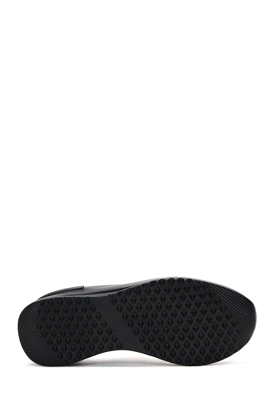 Women's Black Leather Sneaker