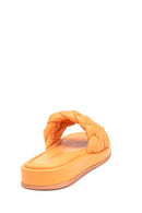 Women's Leather Knit Detailed Slippers | Derimod