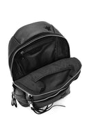 Women's Black Star Patterned Backpack | Derimod