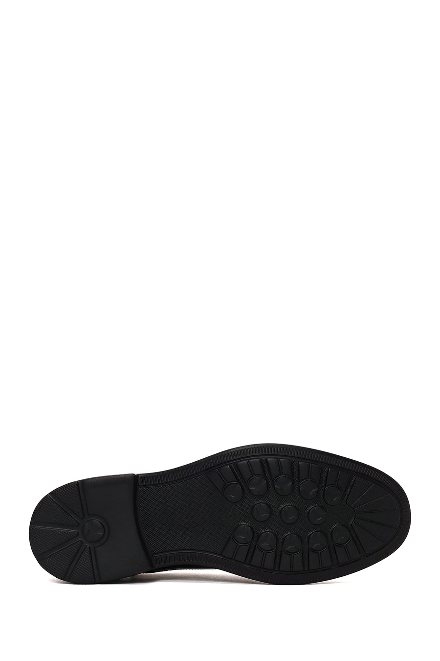 Male Black Lace-Up Leather Casual Shoes