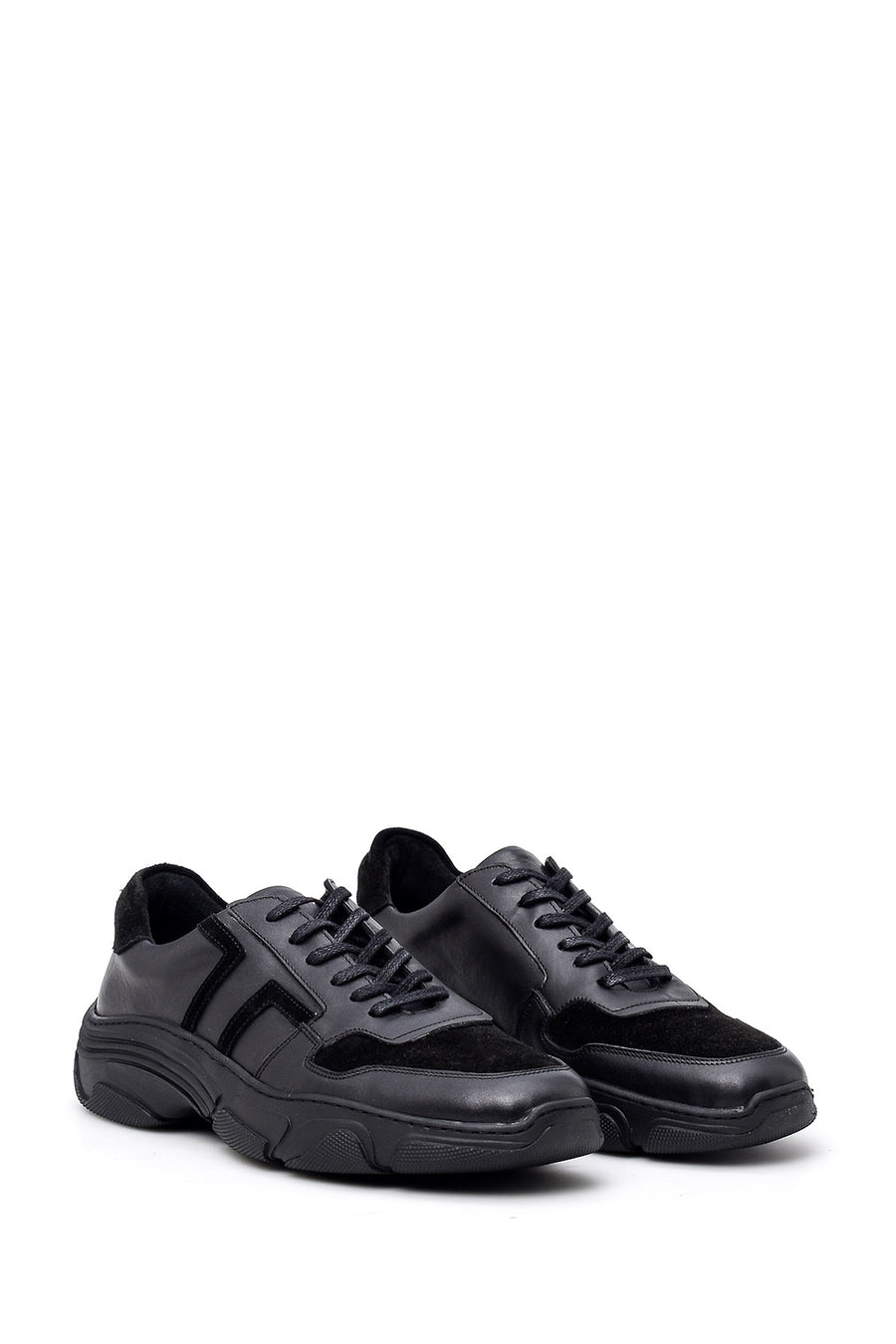 Men's Suede Detailed Leather Sneaker