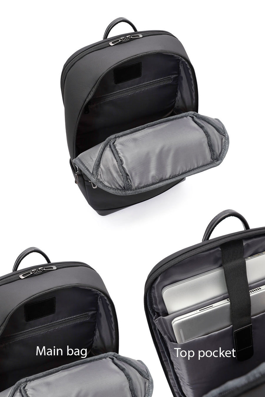 D-Pack Unisex Siyah Kumaş Sırt Çantası