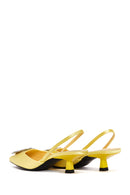 Women's Yellow Stone Heeled Shoes | Derimod