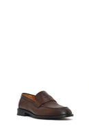 Erkek Kahverengi Deri Klasik Loafer | Derimod