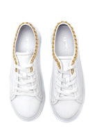 Kadın Deri Zincirli Sneaker | Derimod
