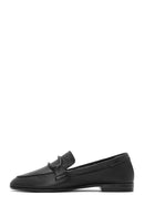 Kadın Siyah Deri Maskülen Loafer | Derimod
