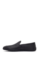 Erkek Siyah Deri Casual Loafer | Derimod
