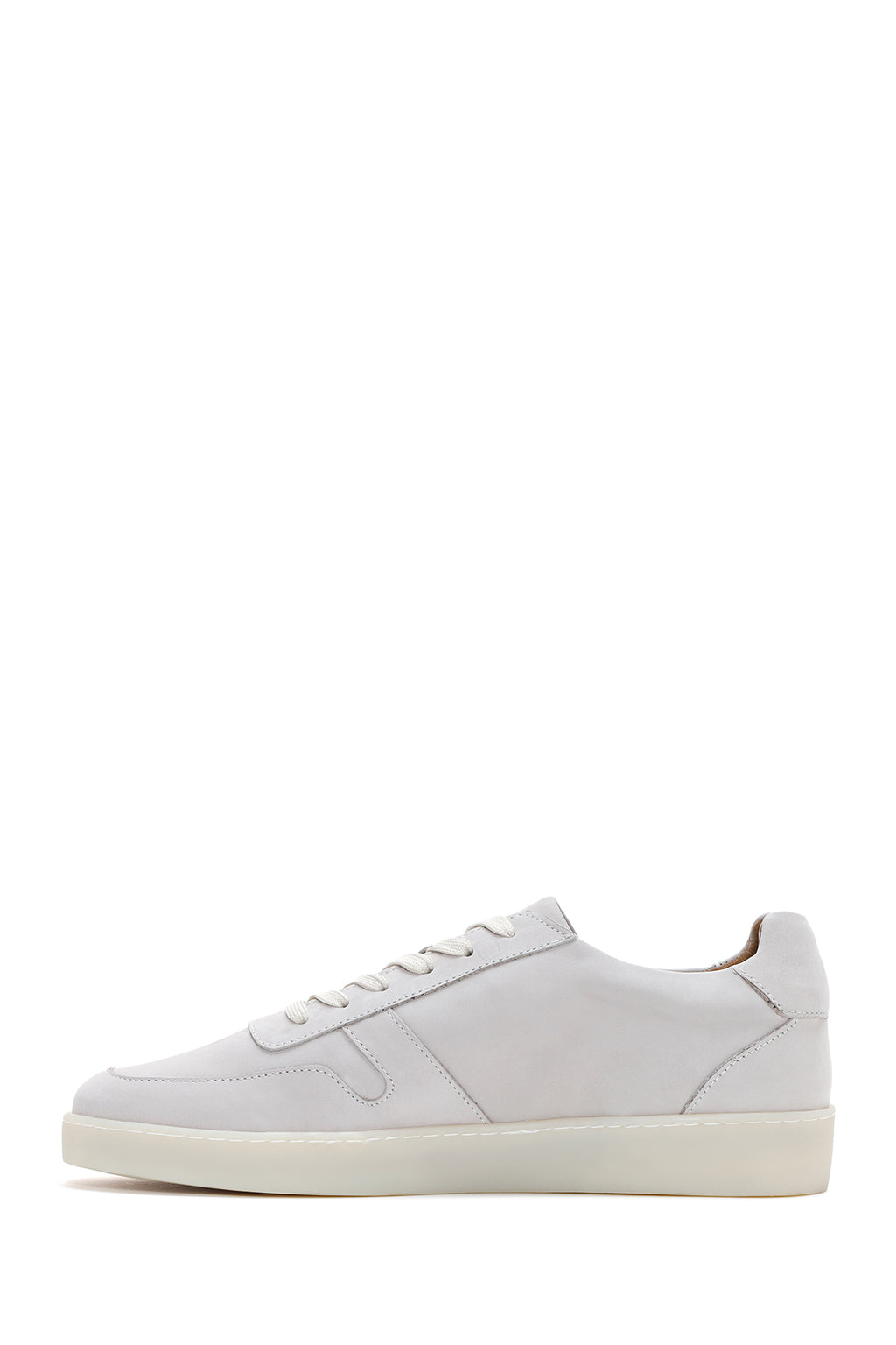 Erkek Taş Rengi Nubuk Deri Sneaker